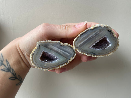 Agaat Geode paren extra kwaliteit