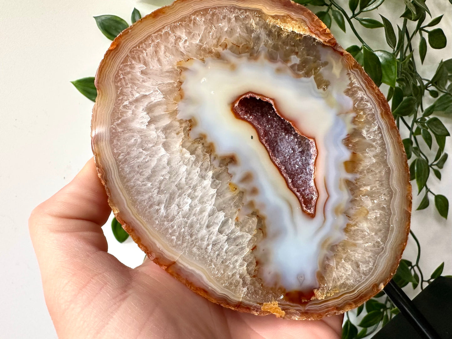 Druzy Agaat op standaard XL