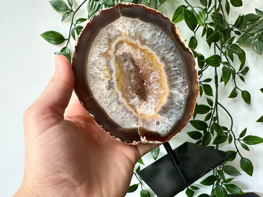 Druzy Agaat op standaard XL