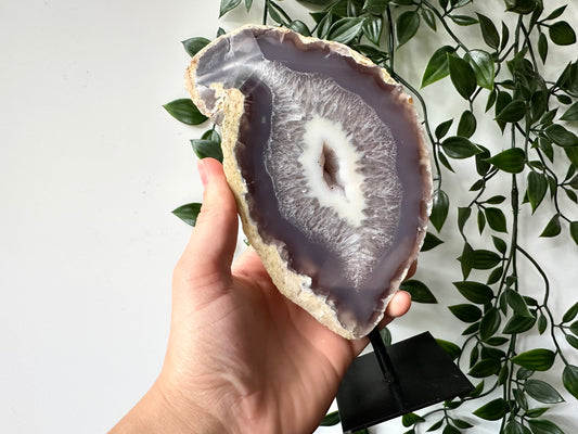 Druzy Agaat op standaard XL