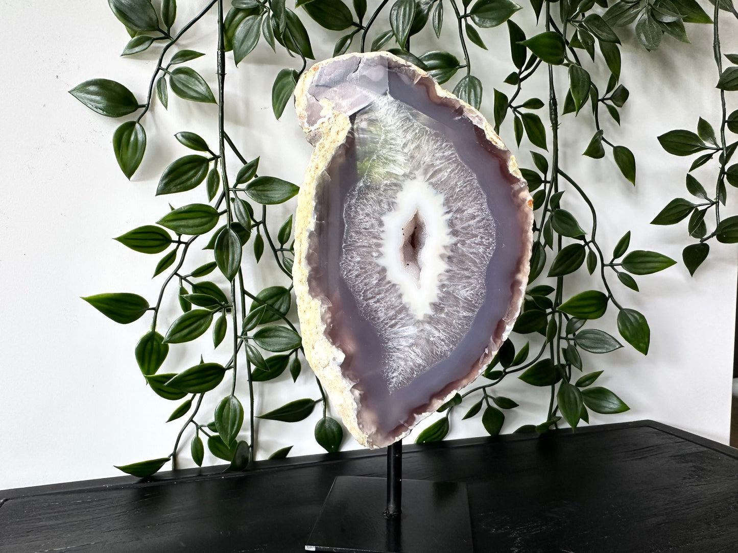 Druzy Agaat op standaard XL
