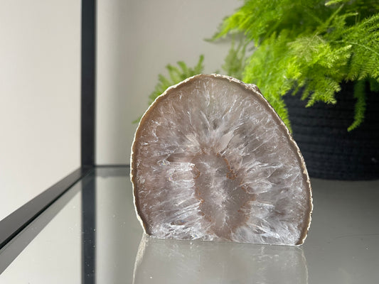 Waxinelichthouder van agaat