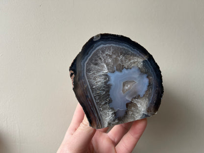 Waxinelichthouder van agaat