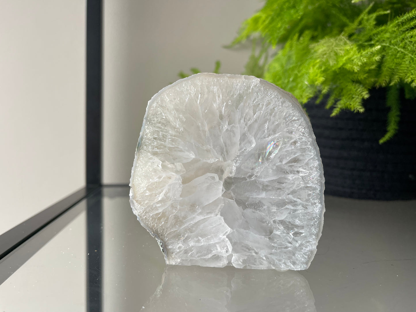 Waxinelichthouder van agaat