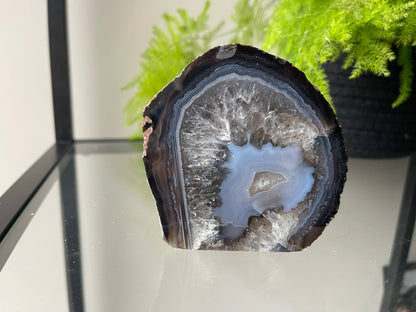 Waxinelichthouder van agaat