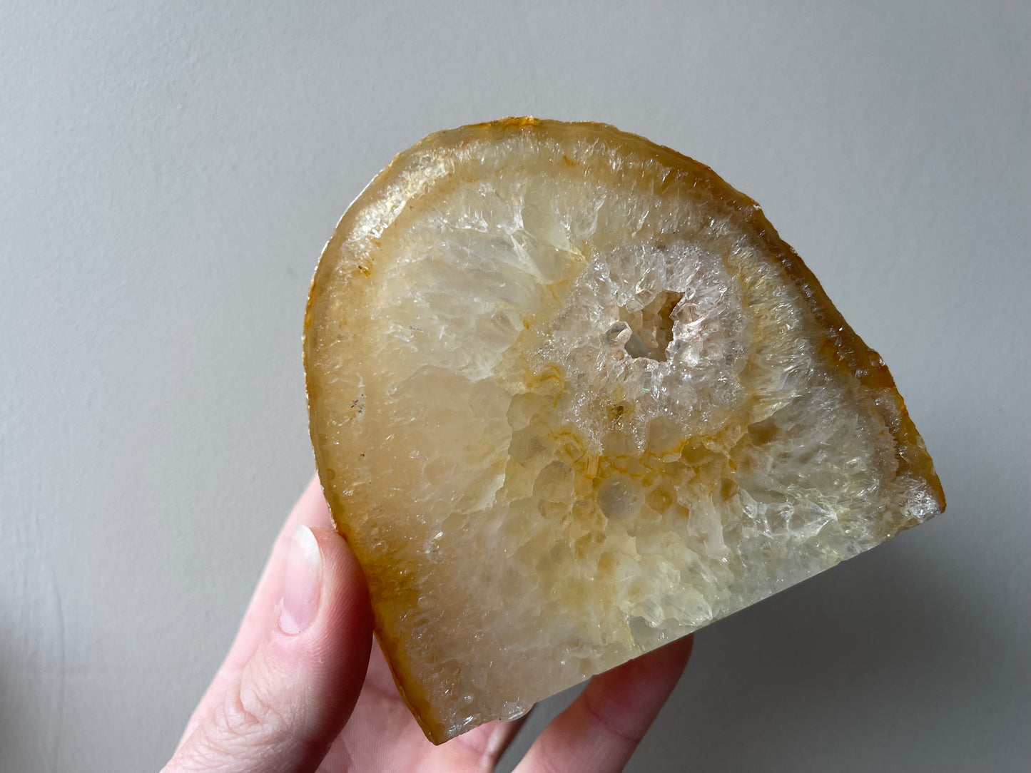 Waxinelichthouder van agaat