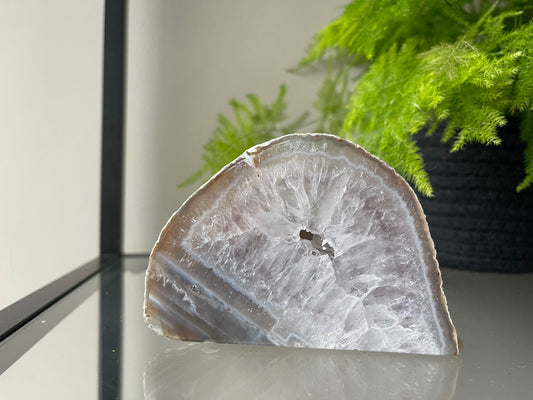 Waxinelichthouder van agaat