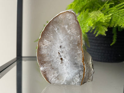 Waxinelichthouder van agaat