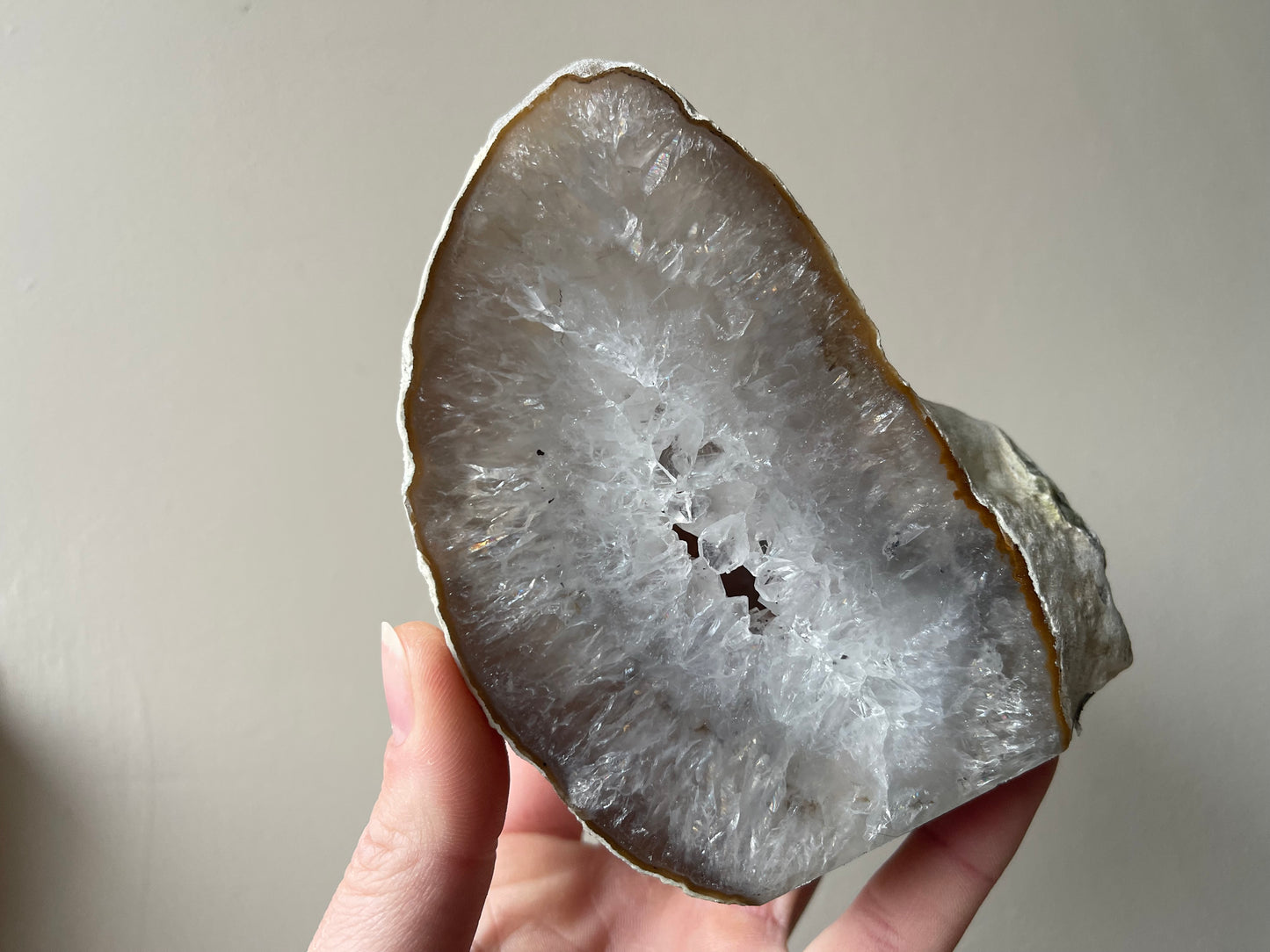 Waxinelichthouder van agaat