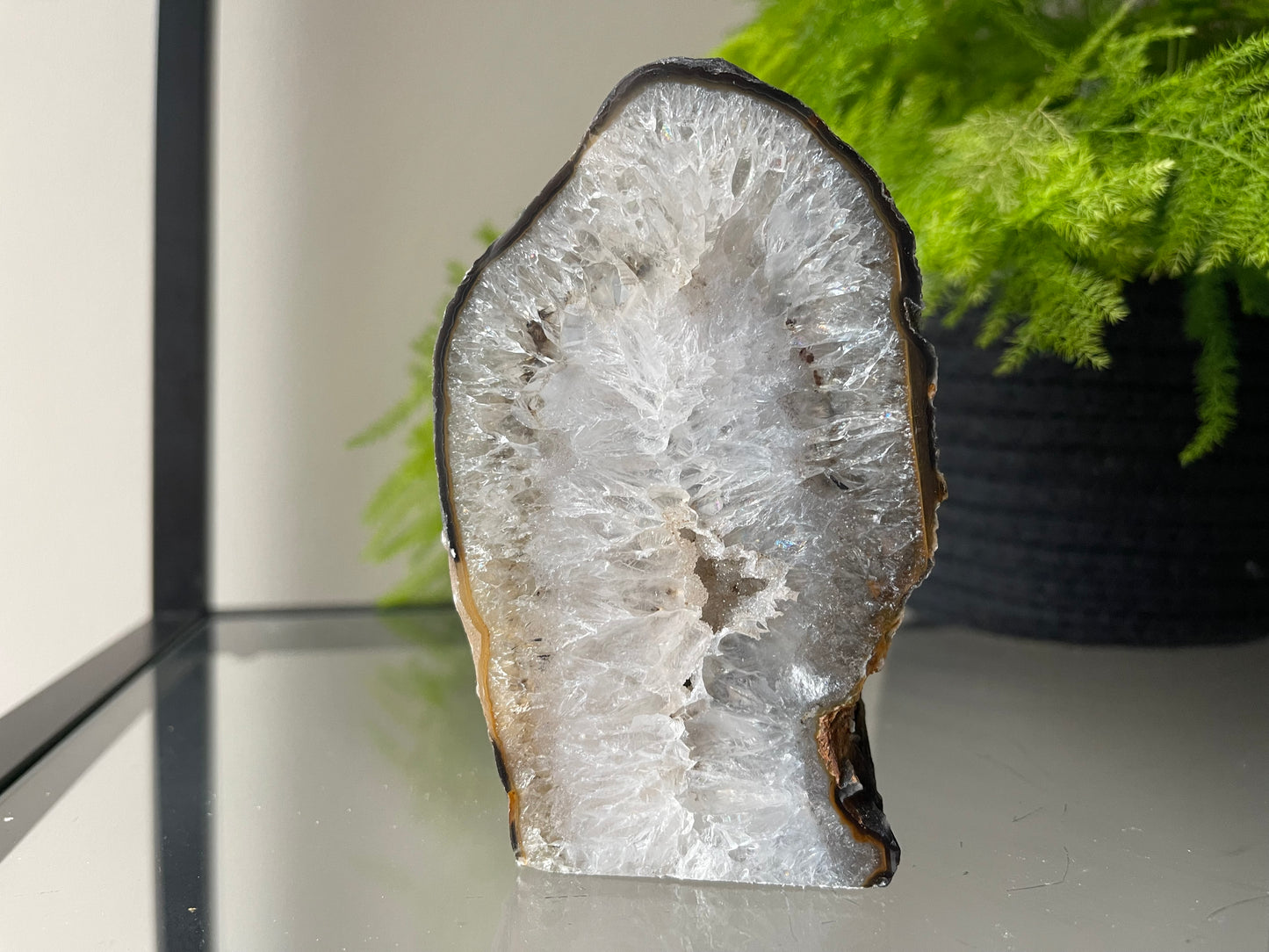 Waxinelichthouder van agaat