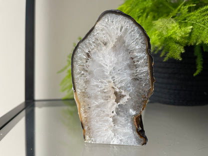 Waxinelichthouder van agaat