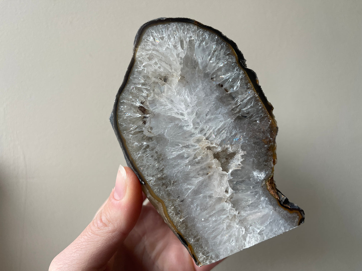 Waxinelichthouder van agaat