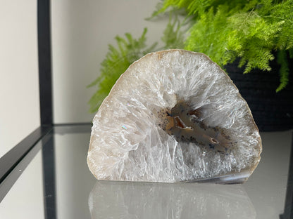 Waxinelichthouder van agaat