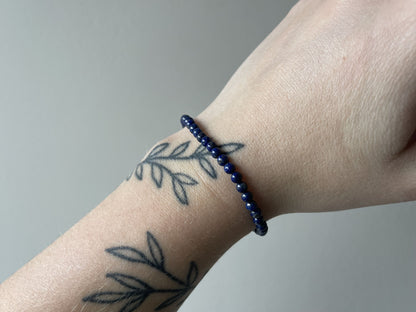 Lapis Lazuli armband 4mm voor kinderen - Kristalkriebels